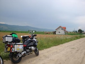 Another break on the side of the road in Romania