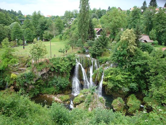 One of the many waterfalls in this village