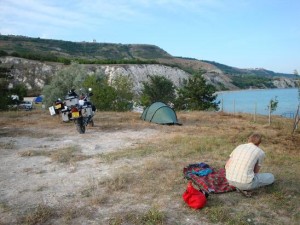 The campsite in Bulgaria.. Finally at the Black Sea
