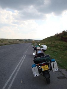 The scenery on the side of the road heading towards Edirne Turkey