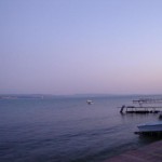 View from a bar on the beach near Gallipoli